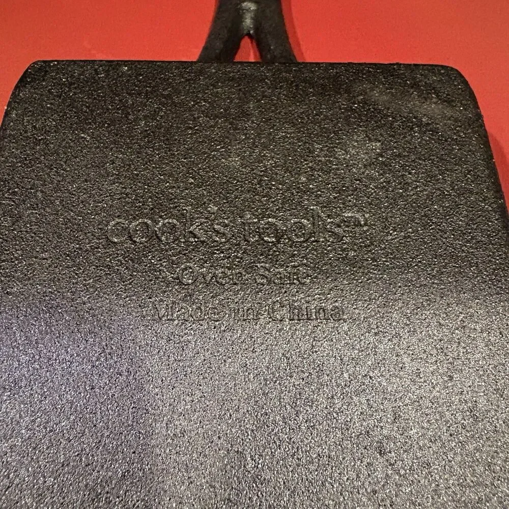 Cook’s Tools Cast Iron Square Egg Fryer Mini Skillet Pre-Seasoned 5x5